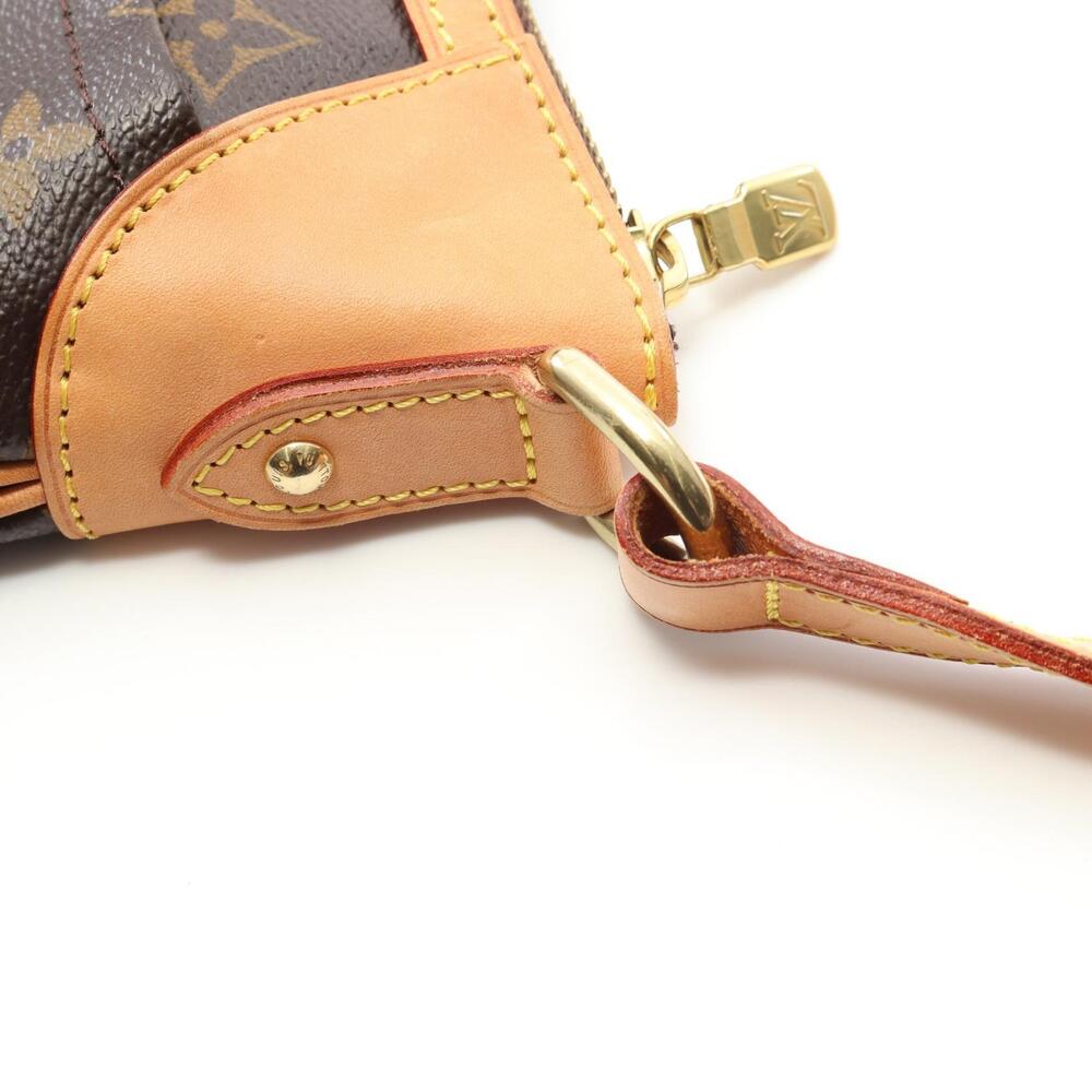 Louis Vuitton Canvas Bag Brown Shoulder Odeon Monogram Leather - Picture 6 of 9